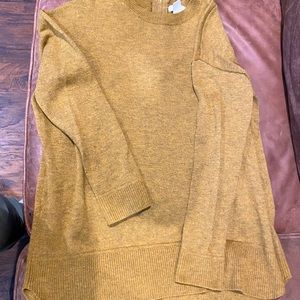 Pea Green sweater zipper back